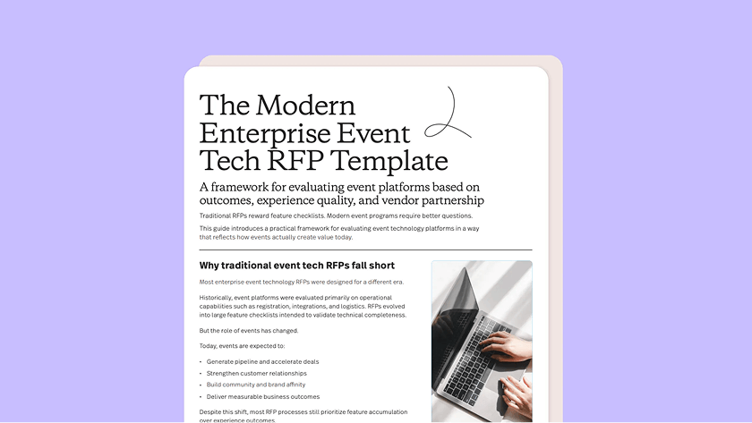 Enterprise Event Tech RFP Template
